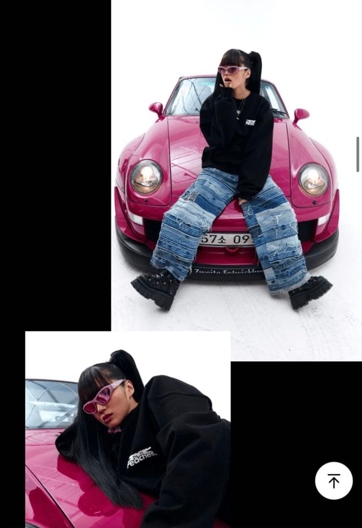 Le Sserafim ルセラフィム　Peaches スウェット　　コラボ　XL