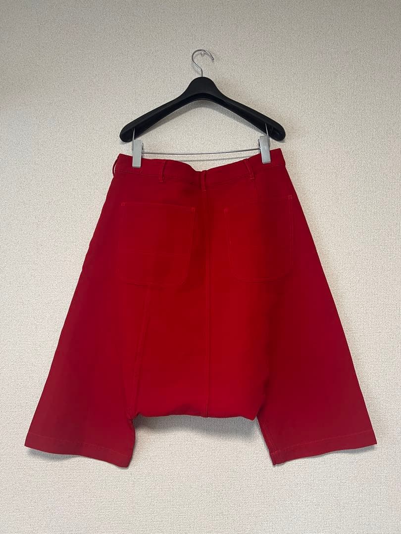 コムデギャルソン　サルエルパンツ　赤