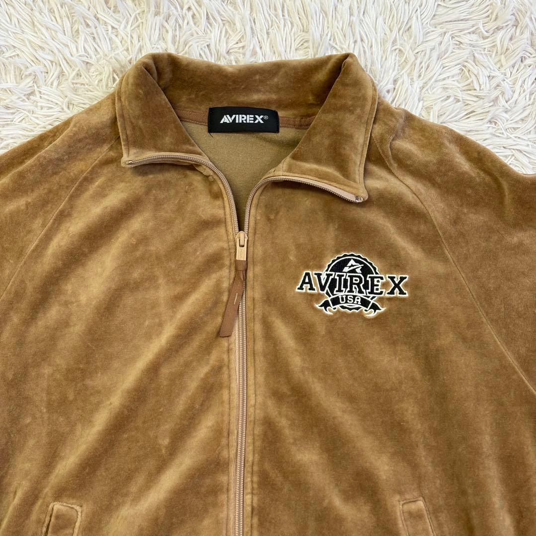 希少　アヴィレックス　AVIREX (Ｍ) ベロアトラックジャケット　ジャージ