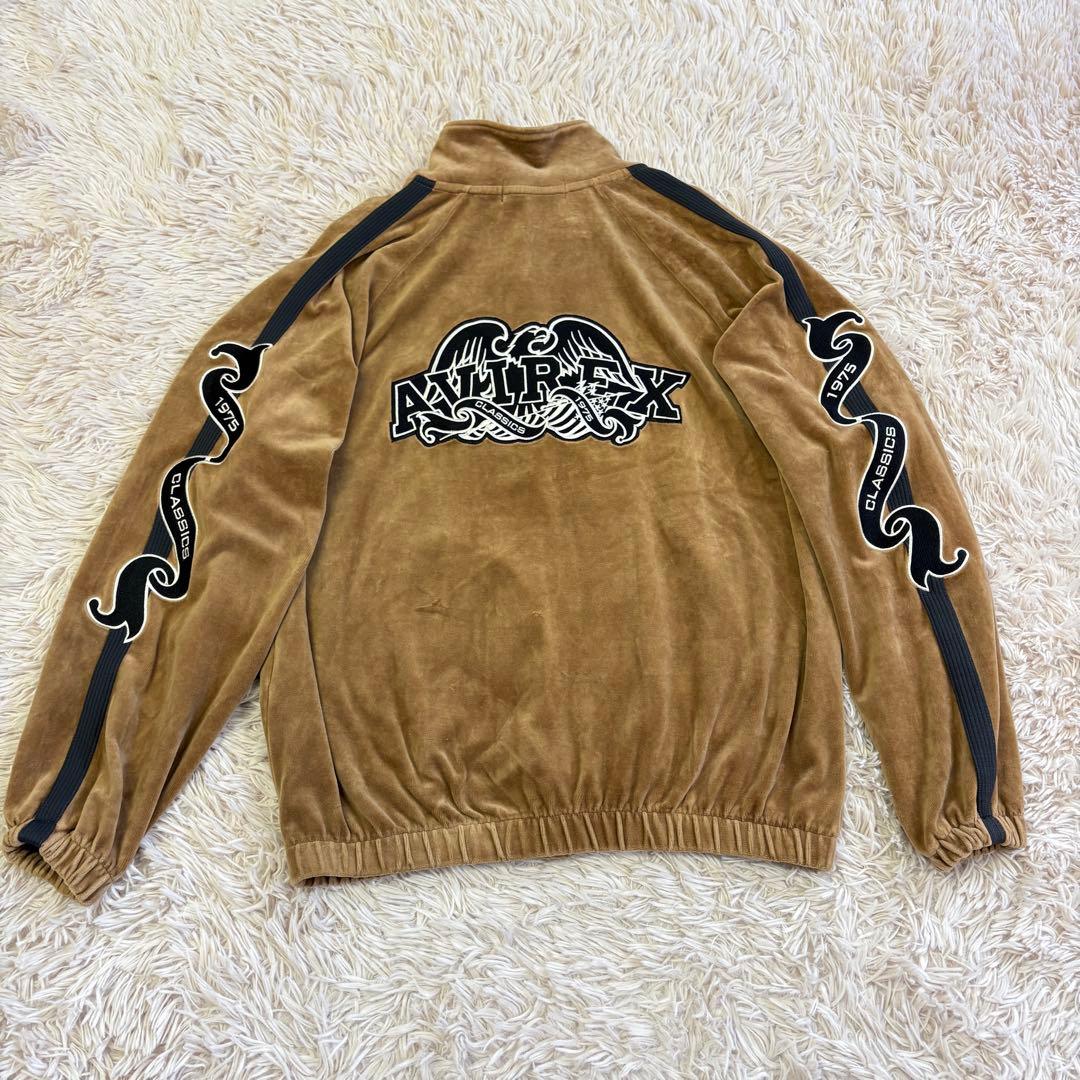 希少　アヴィレックス　AVIREX (Ｍ) ベロアトラックジャケット　ジャージ