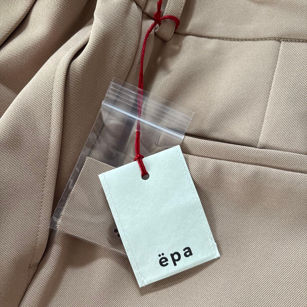 epa エパ　ツイルワイドパンツ ベージュ