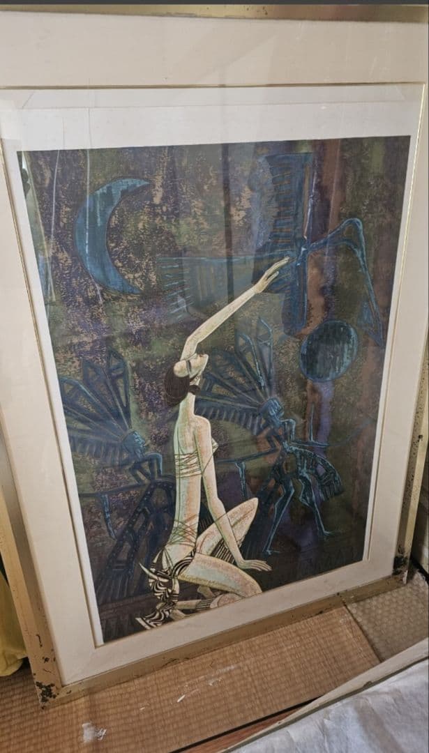 丁 紹光 ティンシャオクァン ティンシャオカン 夜明けフレーム付き大きめ最終価格