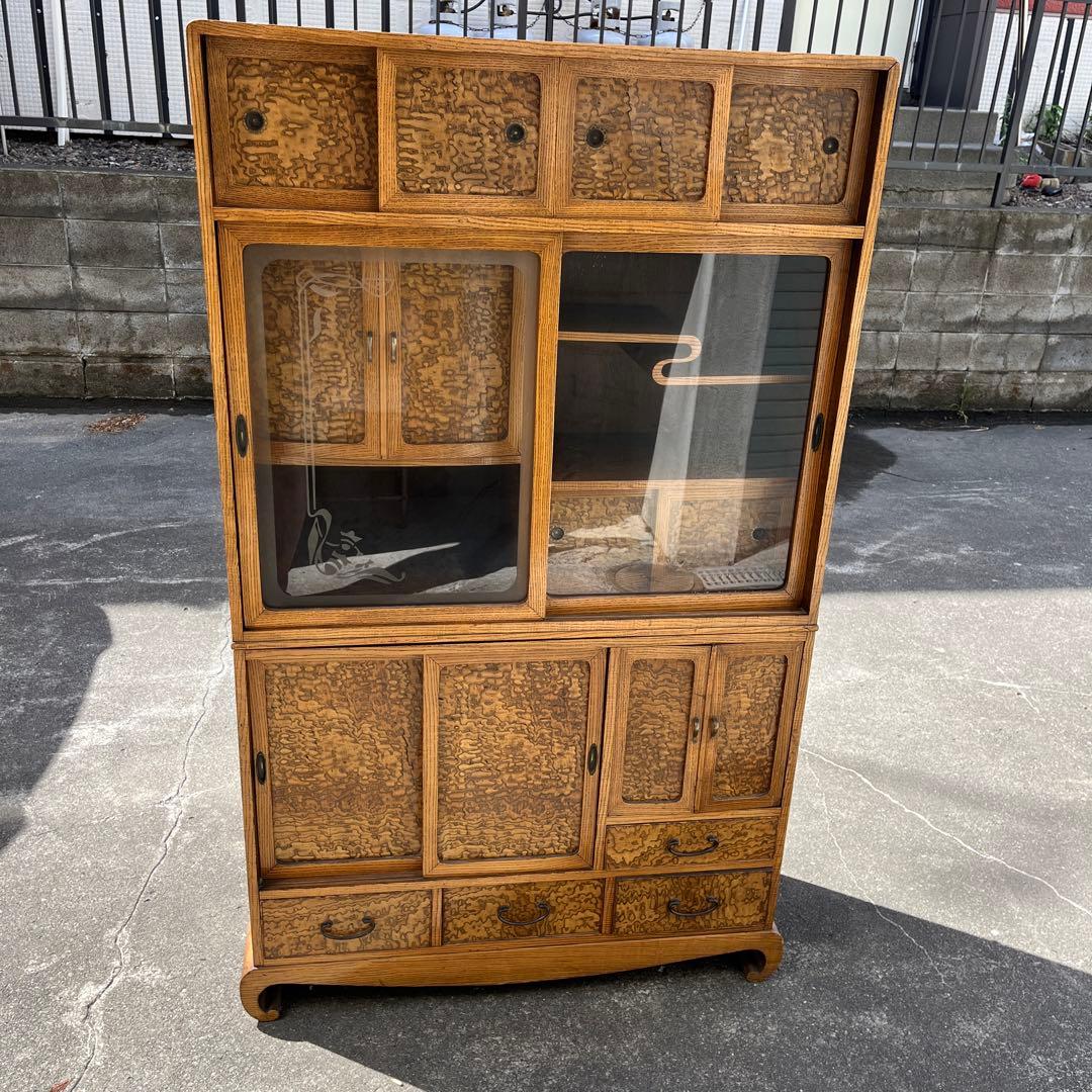 茶箪笥　飾り棚　箪笥　和家具　タンス　レトロ