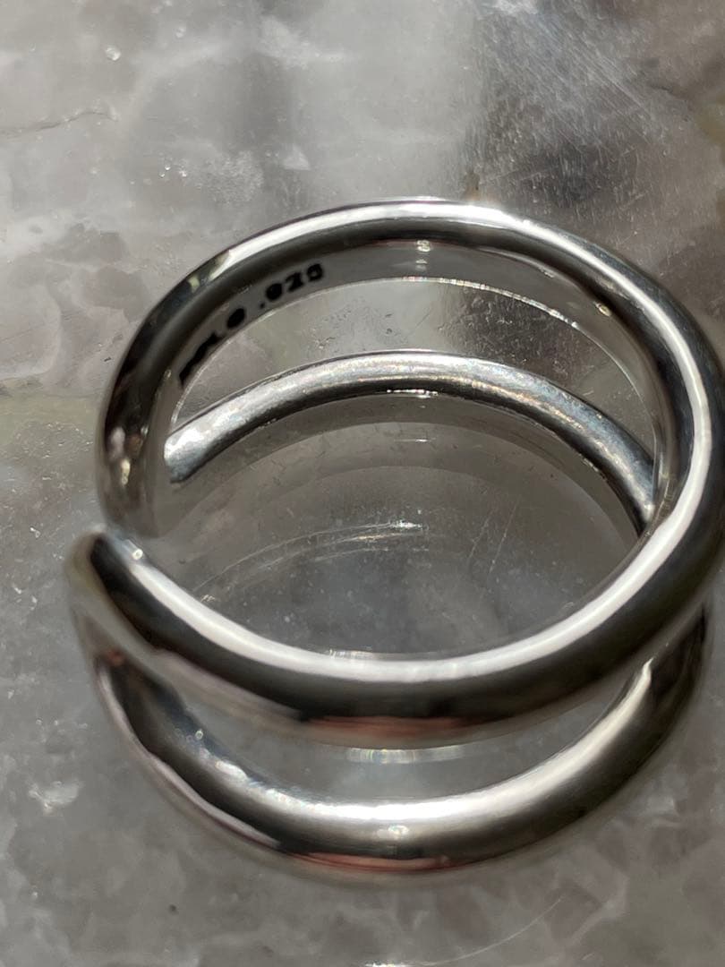 XOLO JEWELRY H Ring ダブルリング　925 ショロ　18号