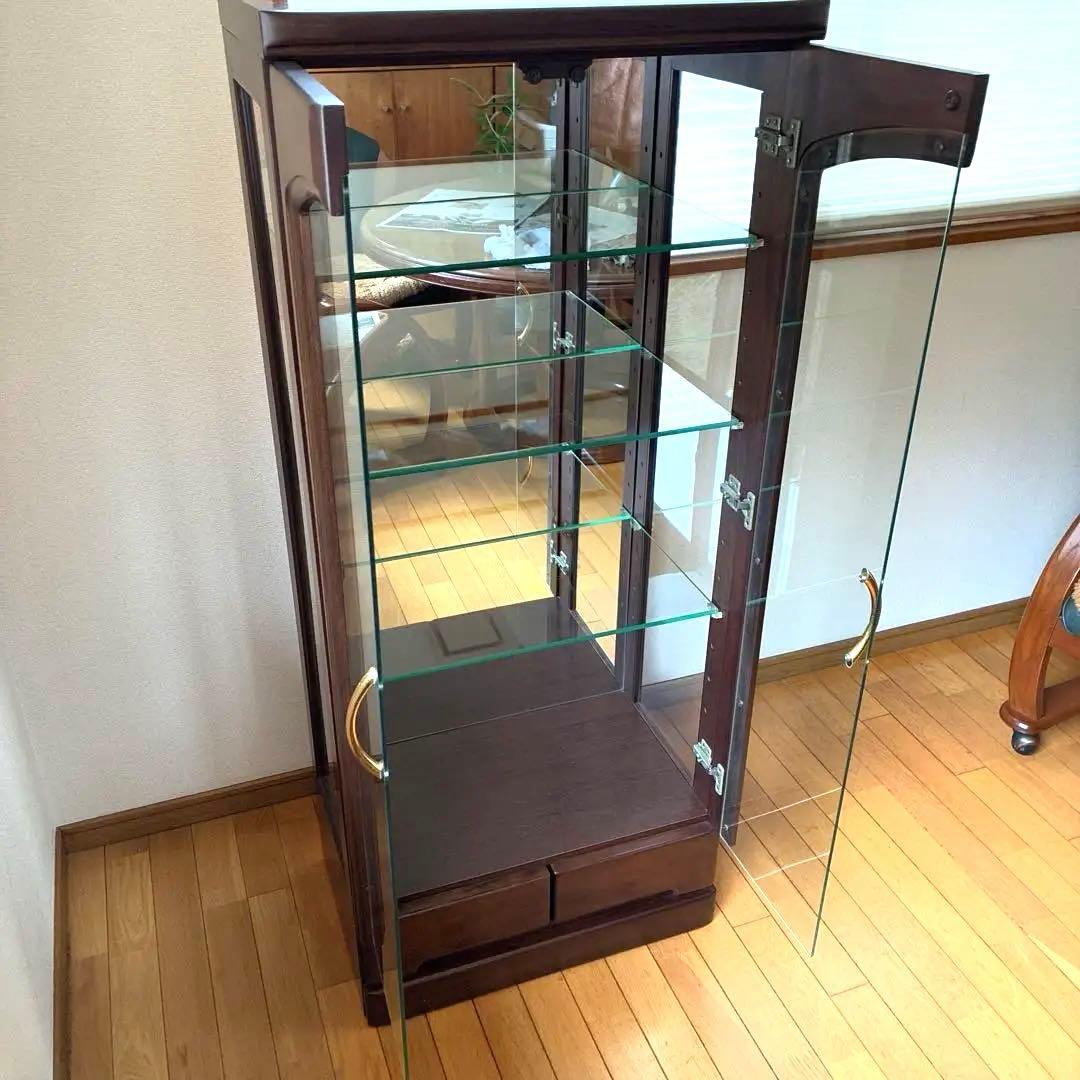キュリオケース 木製ガラス コレクションボード