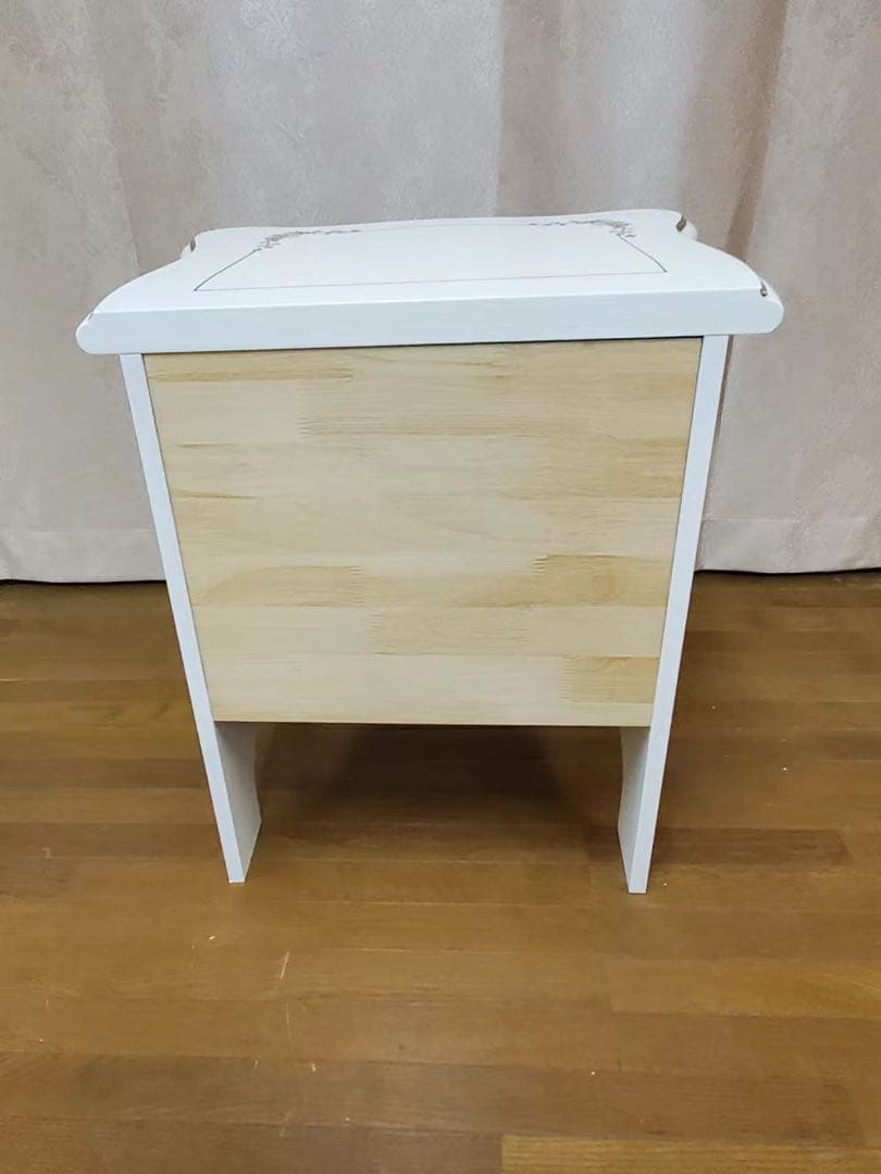 アンティーク 2段チェスト ベットサイド 姫系 姫かわ 収納 ロココ調