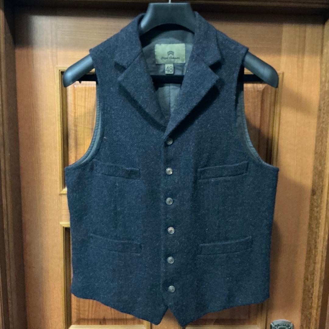 Nigel Cabourn　マロリーベスト 48 ネイビー