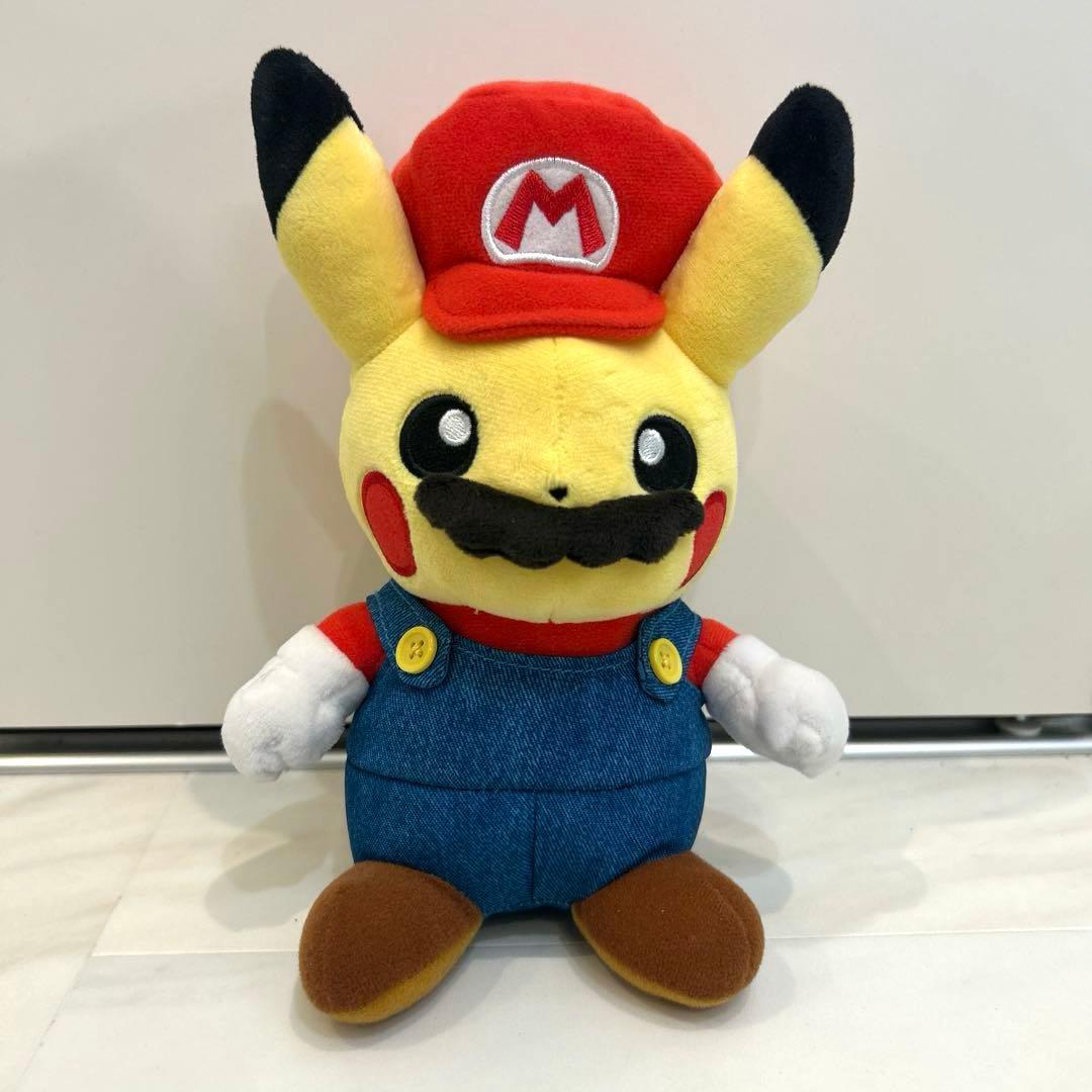 ポケモン マリオ ピカチュウ ぬいぐるみ 約20cm 希少 レア 任天堂