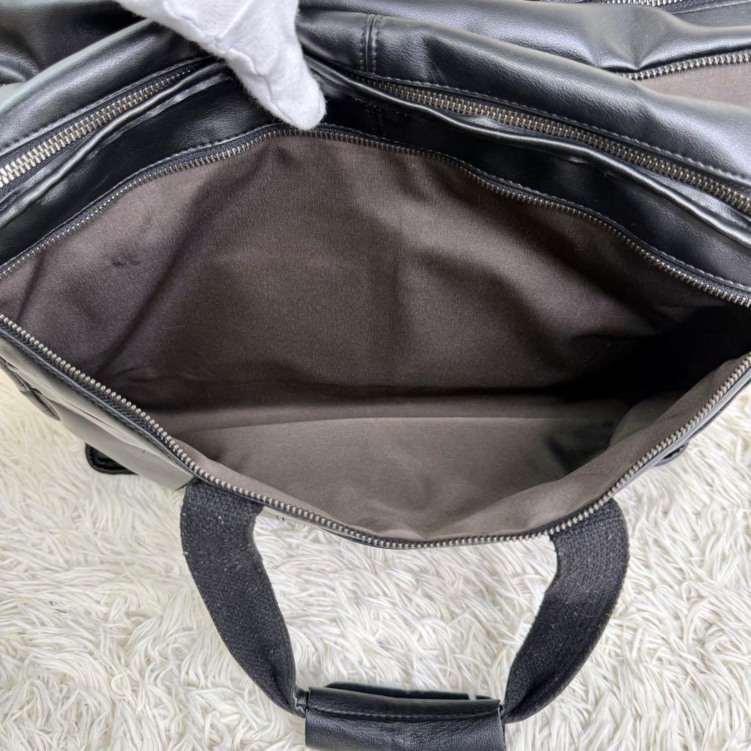 POLARE ORIGINAL 本革 ビジネスバッグ 17インチPC 黒