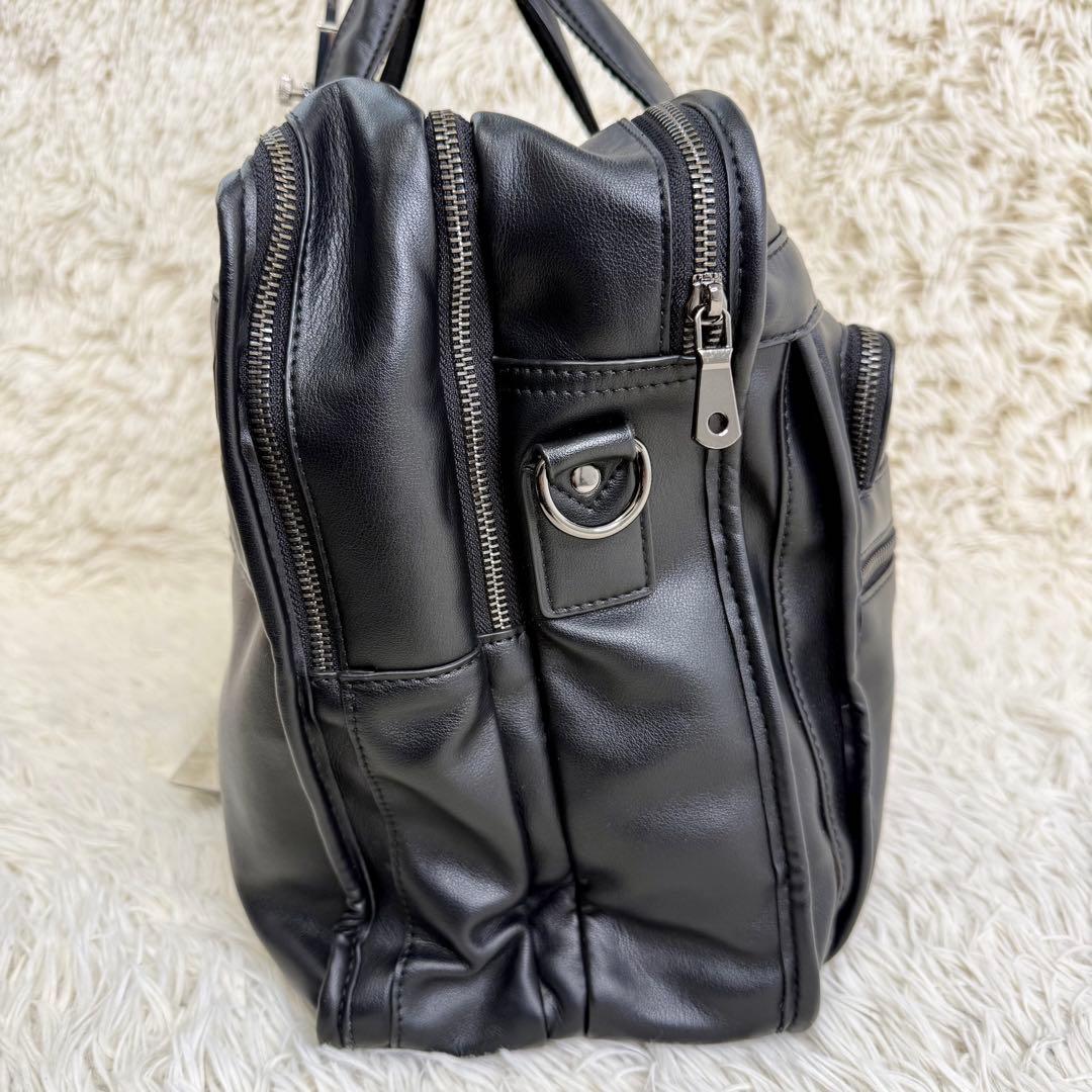 POLARE ORIGINAL 本革 ビジネスバッグ 17インチPC 黒