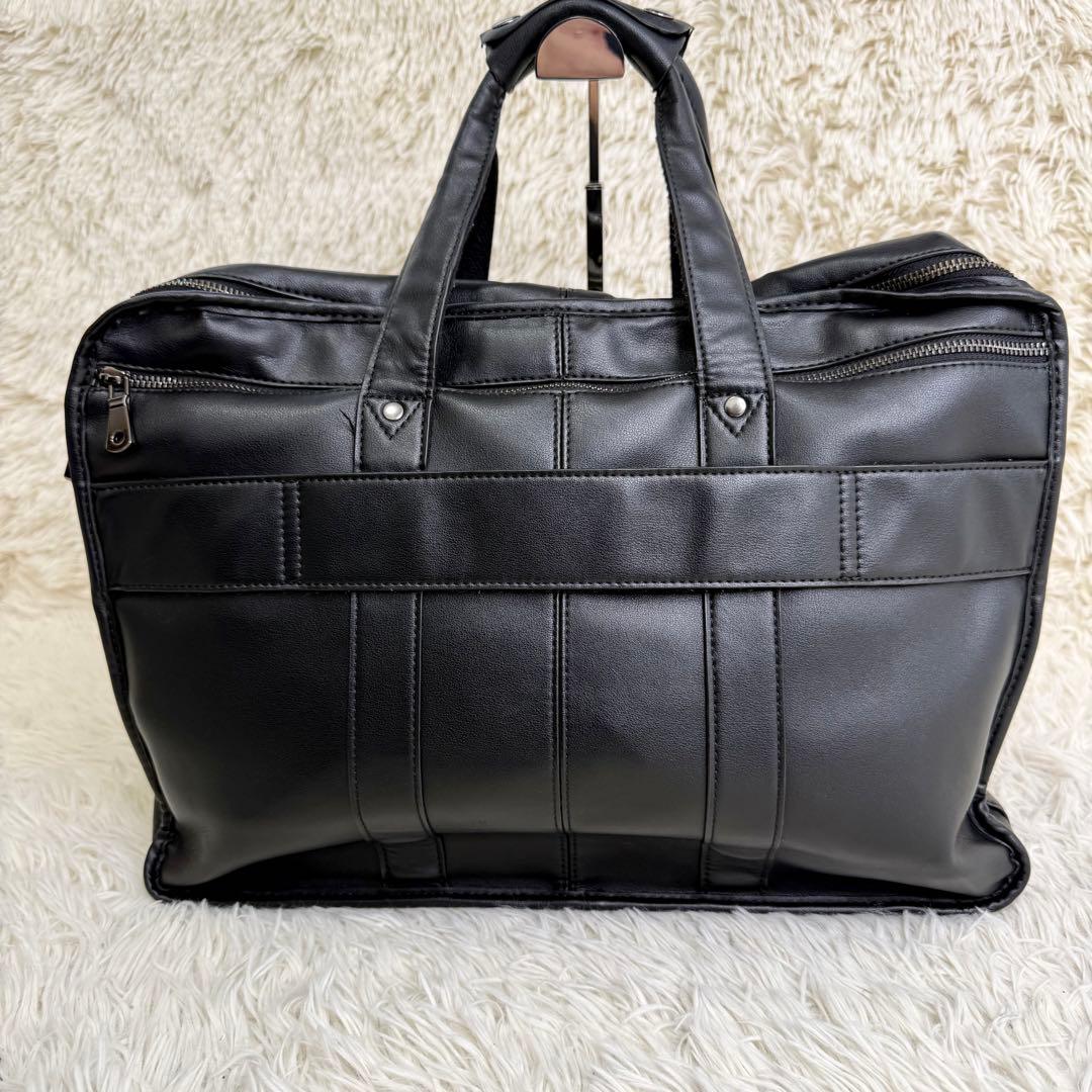 POLARE ORIGINAL 本革 ビジネスバッグ 17インチPC 黒