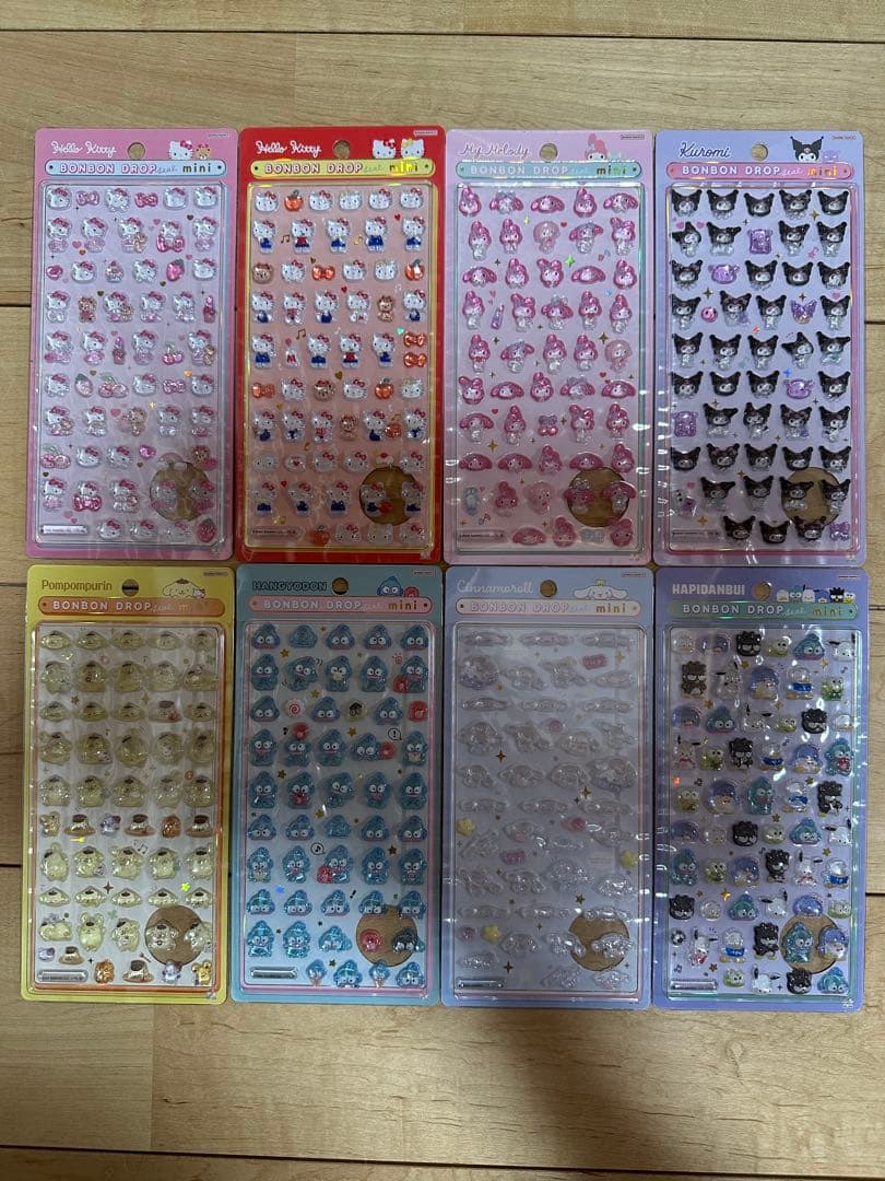 【即日発送】【正規品】ボンボンドロップシール　サンリオミニ　8種セット