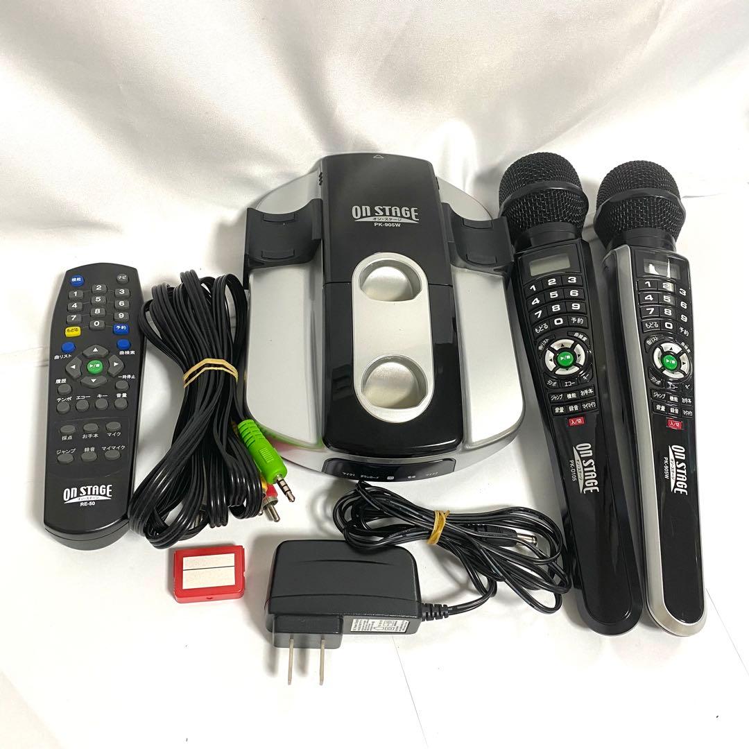 ON STAGE PK-905W パーソナルカラオケ オンステージ マイク２本