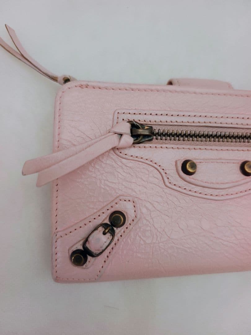 BALENCIAGA バレンシアガ ザ・シティ クラシックウォレットピンク