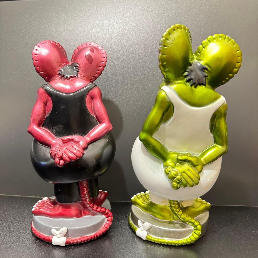 『希少限定1500体』ラットフィンク ボビングヘッド　メタリックグリーン　ピンク