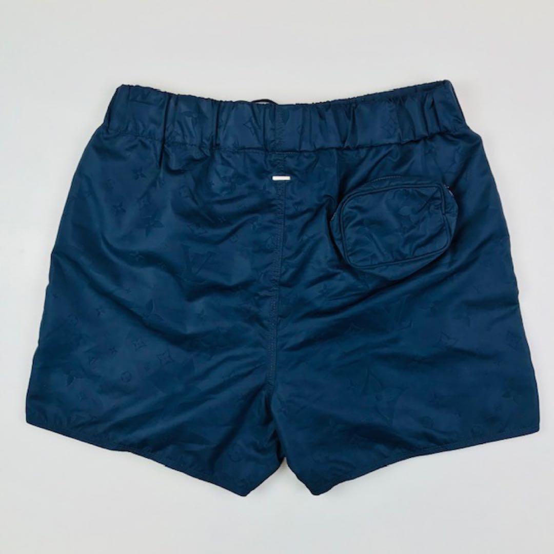 美品★ルイヴィトン・モノグラム総柄 3Dポケット付 スイムパンツ(S)