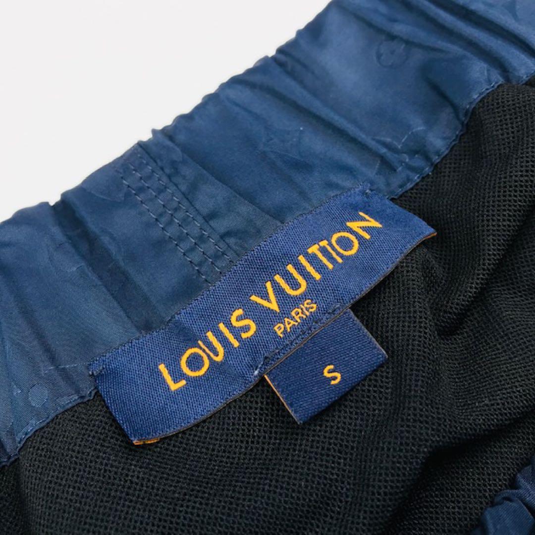 美品★ルイヴィトン・モノグラム総柄 3Dポケット付 スイムパンツ(S)