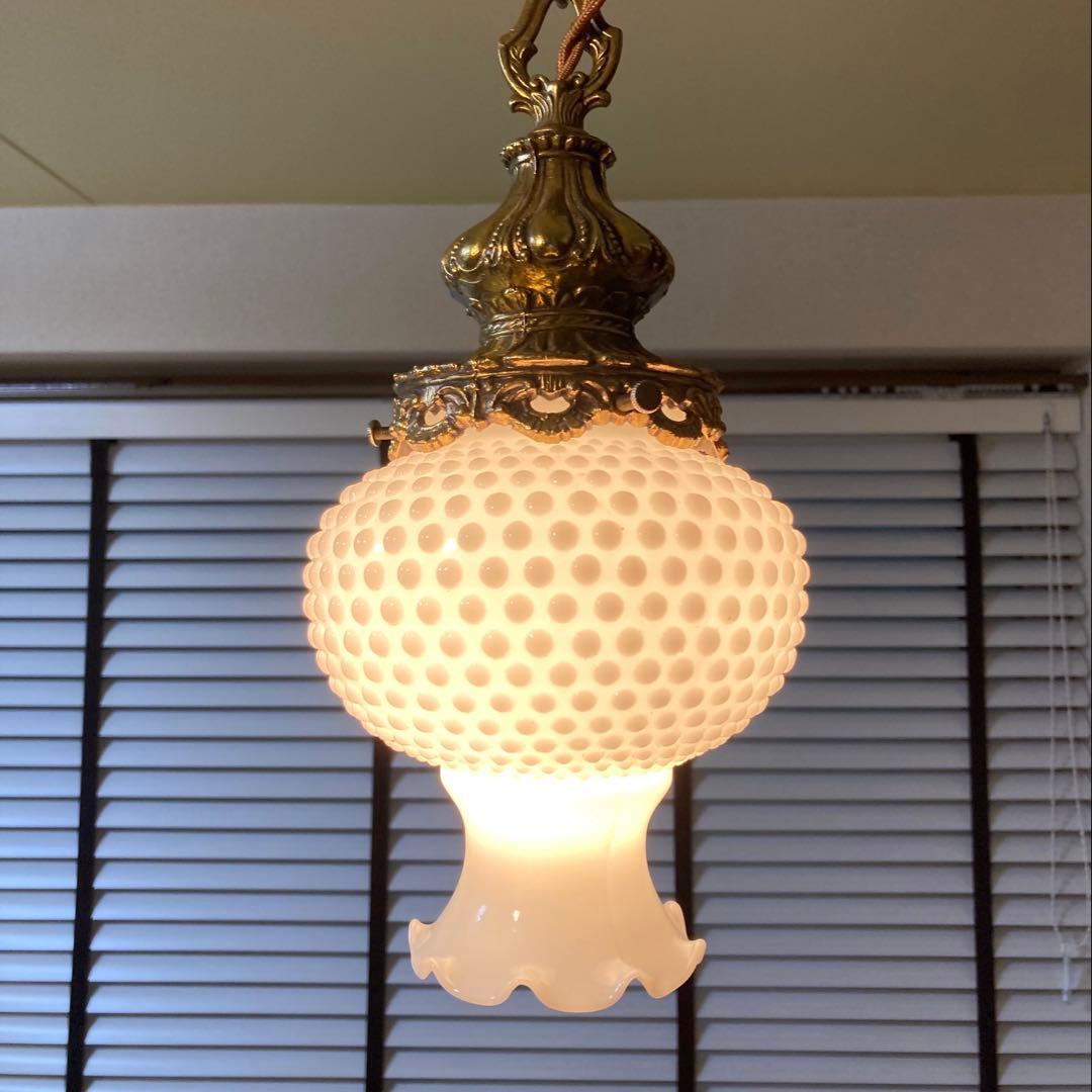 【専用】　フェントン　ハンギングランプ　アンティーク