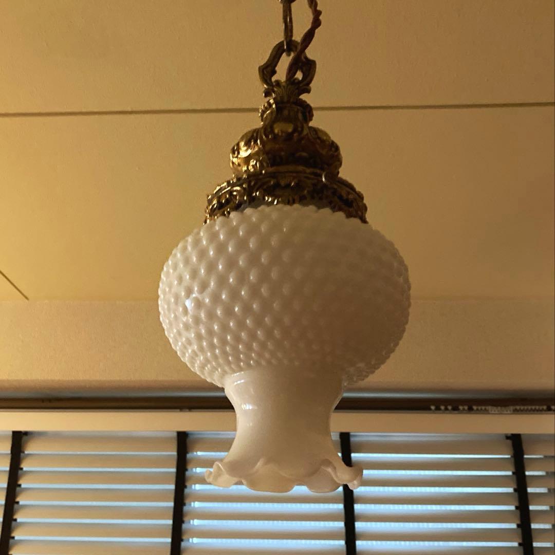 【専用】　フェントン　ハンギングランプ　アンティーク