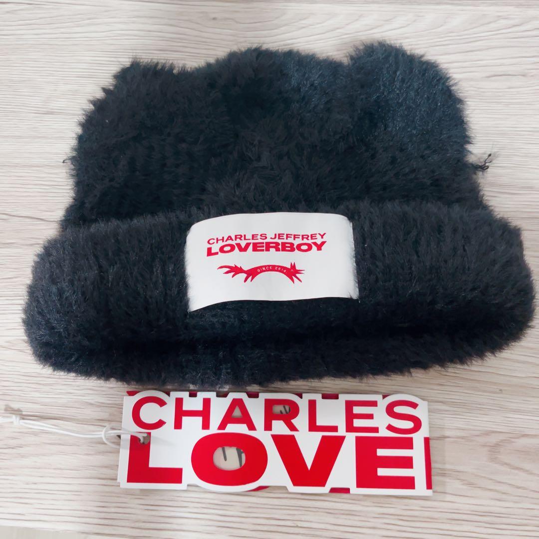 最終値下げCHARLES JEFFREY LOVERSBOY ブラックニット帽