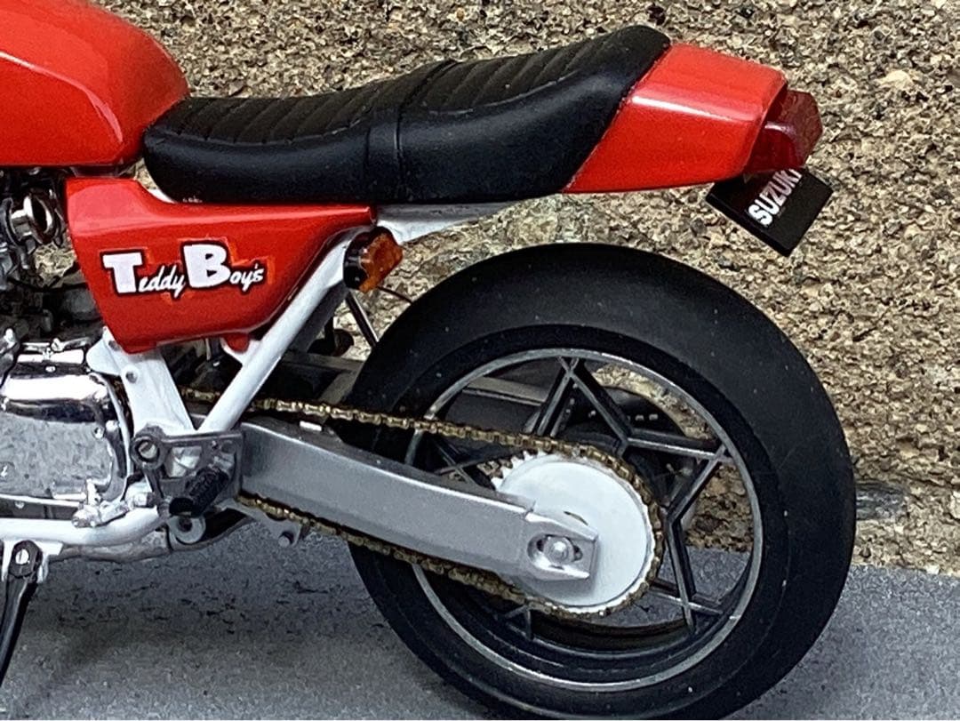 バイクプラモデル　族車　1/12 KH400改、GS1000(完成品)