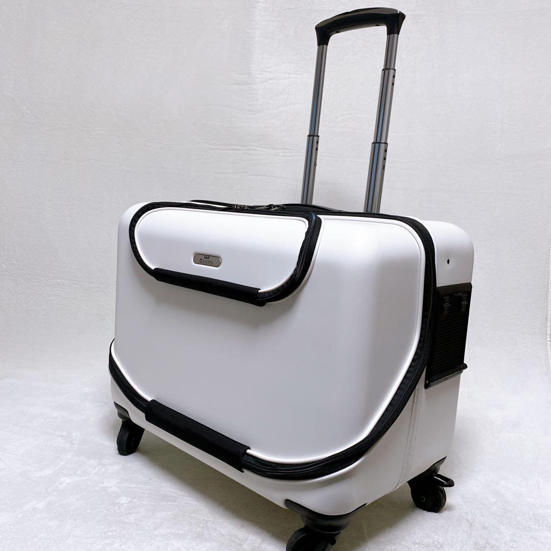 GEX　OSOTO　ペット用キャリーケース　M　ホワイト　キャリーバッグ　4輪