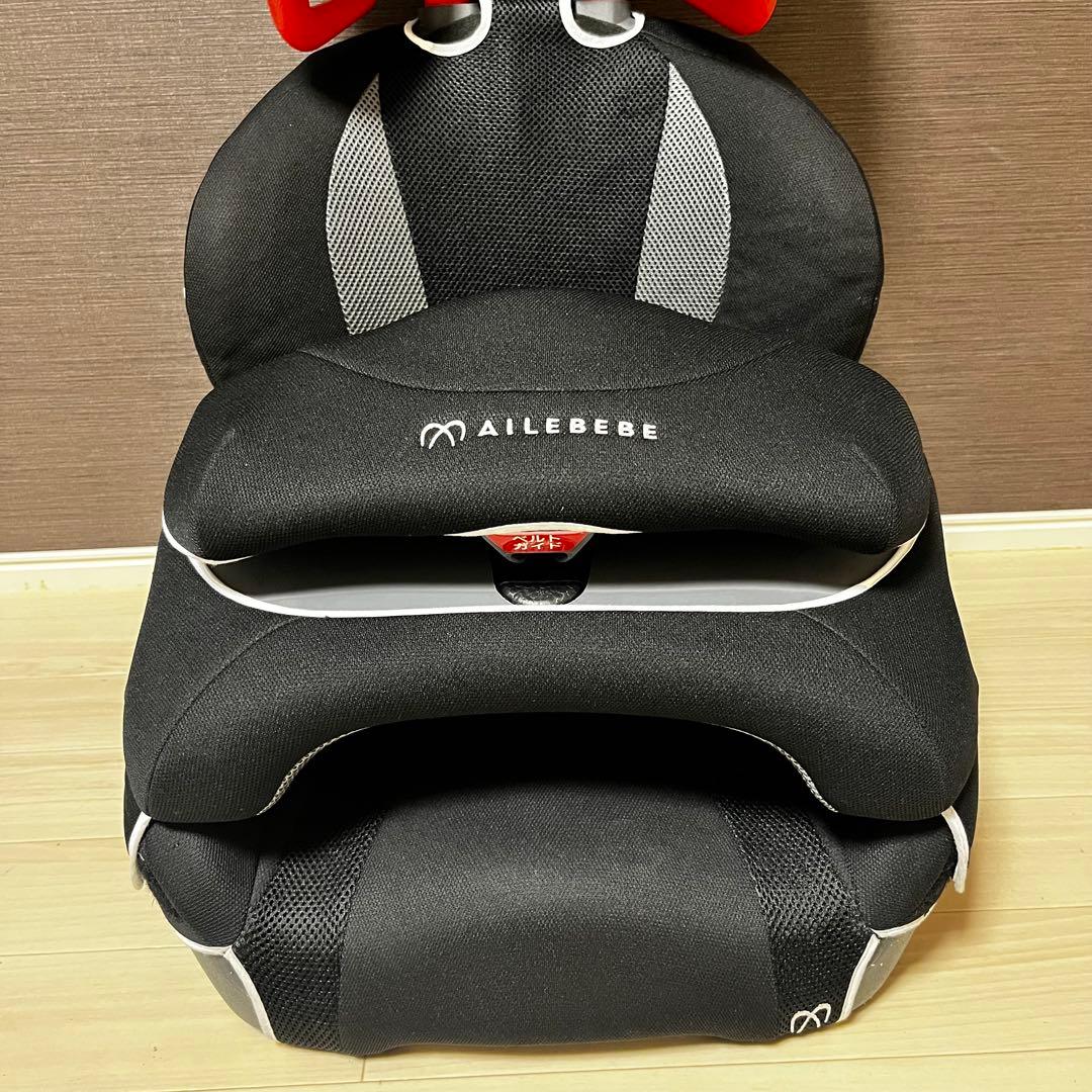 美品　エールベベ　サラッとクワトロ ST ジュニアシート　インパクトシールド
