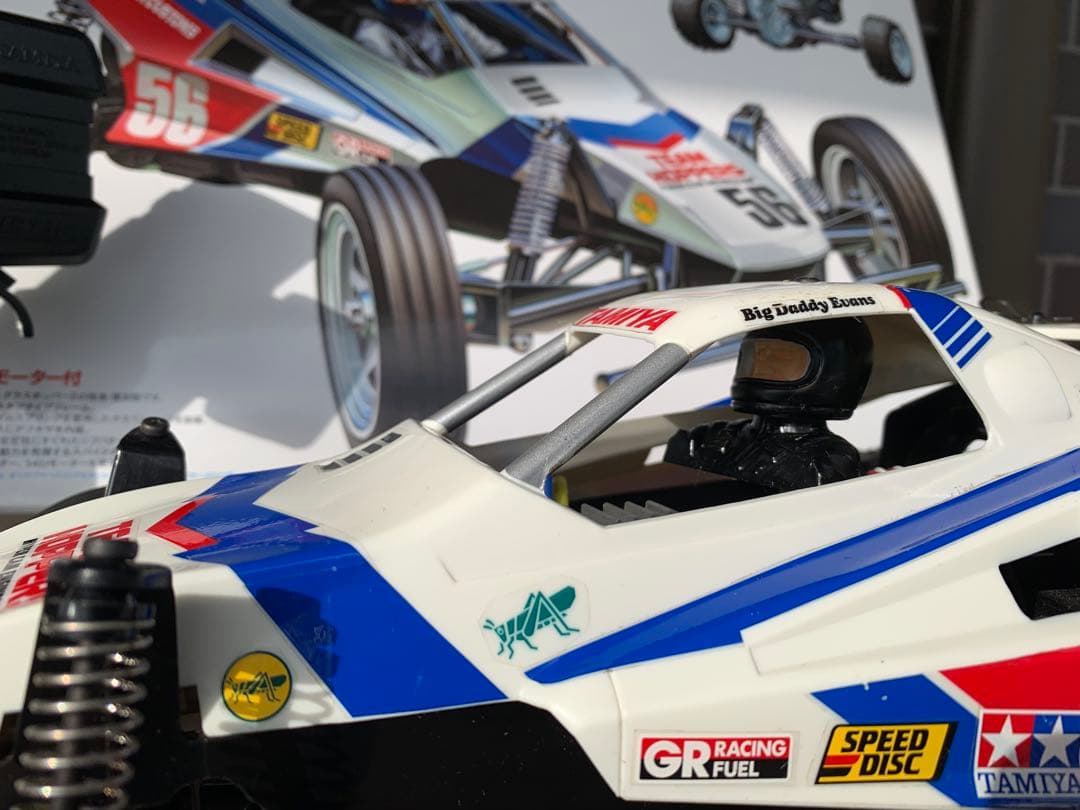 最安、動作問題なし、メカ付、プロポ付、タミヤの名作復刻ラジコン、グラスホッパー2