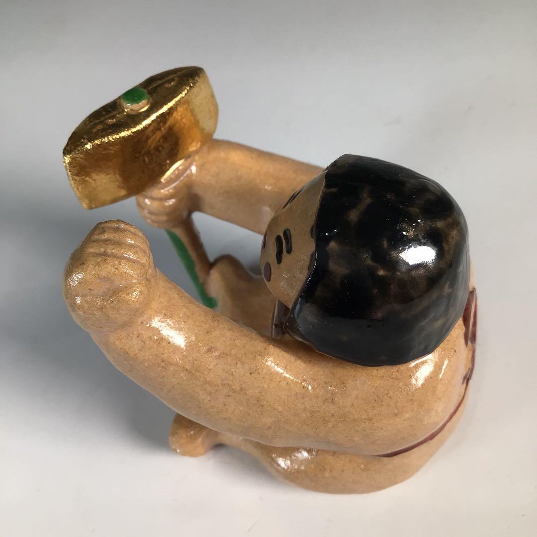 Ｎ９１２　蓋置　『一陶人窯　長谷川剛造』『金太郎蓋置』　共箱　茶道具