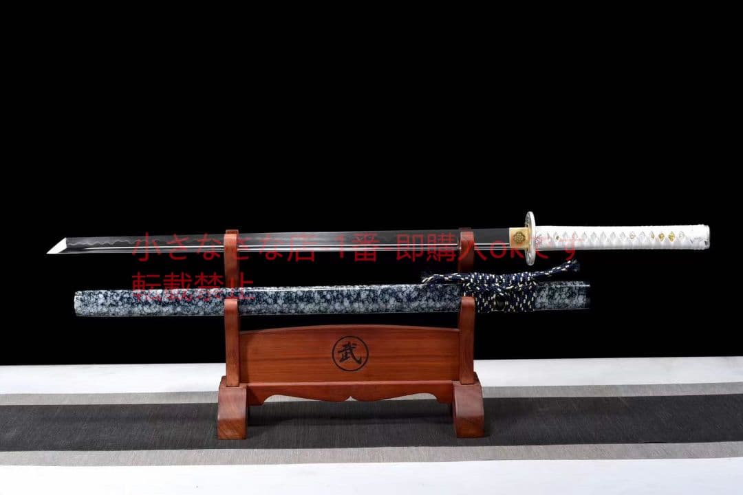 『雪鷹』T10焼刃溝付唐刀  武具 刀装具 日本刀 唐剣 模造刀·模擬刀 居合刀