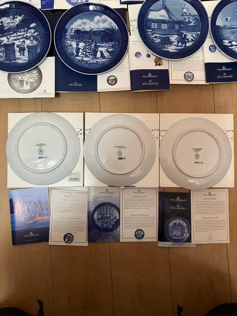 コペンハーゲン イヤープレート　まとめ1999〜2009 11枚 箱 説明書