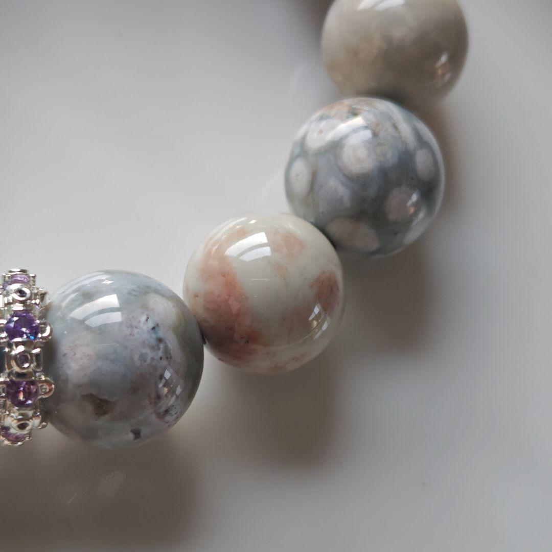 吉です♡新作♡ジオード有りのグレー桜瑪瑙特大タンブル、アラシャン、ジャスパ