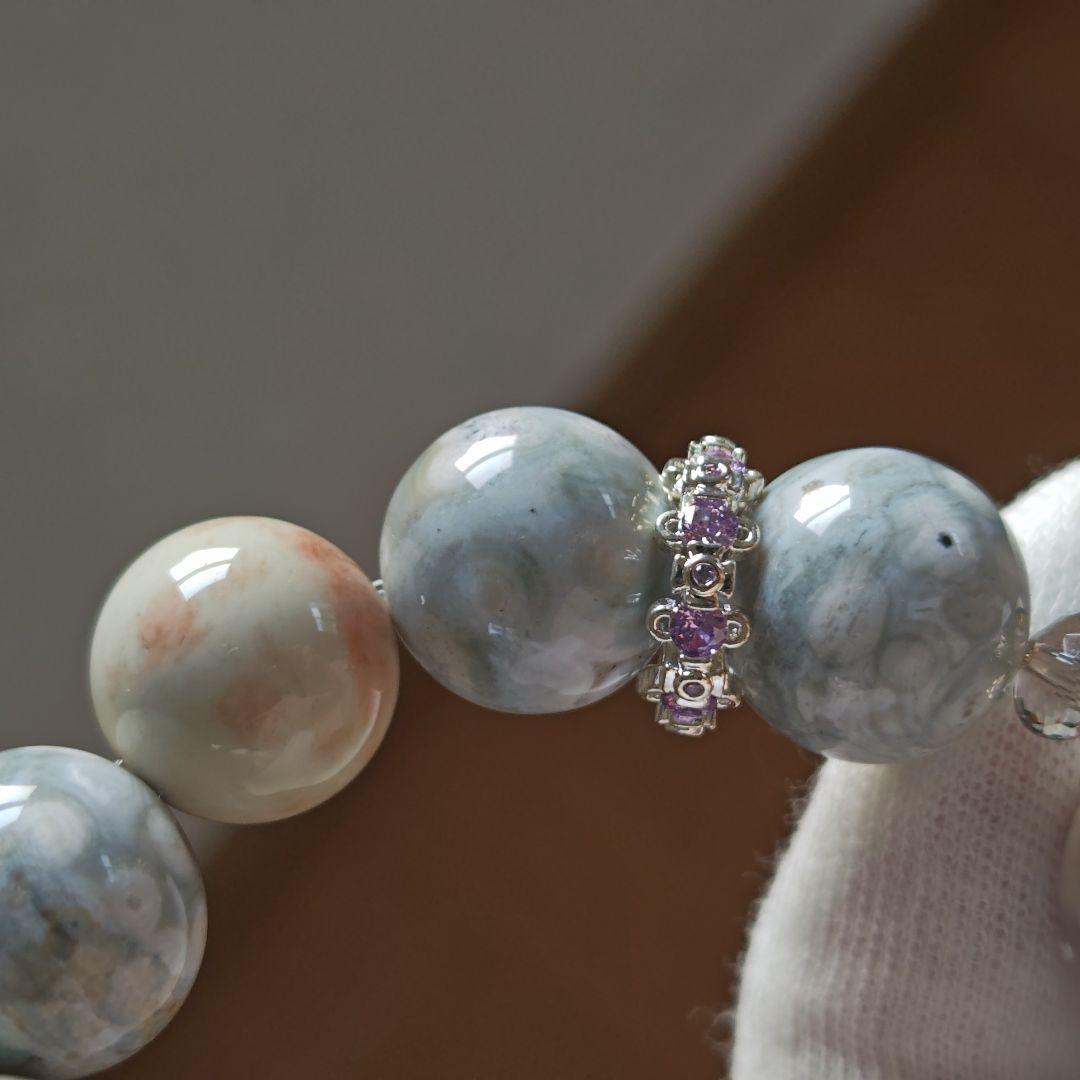 吉です♡新作♡ジオード有りのグレー桜瑪瑙特大タンブル、アラシャン、ジャスパ