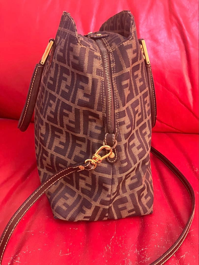 美品　FENDI ズッカ柄　2way ショルダーバッグ　フェンディ