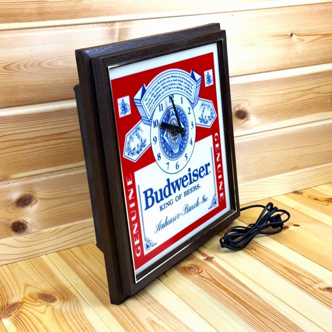 Budweiser バドワイザー ビンテージ 時計 壁掛け時計 ライト ビール
