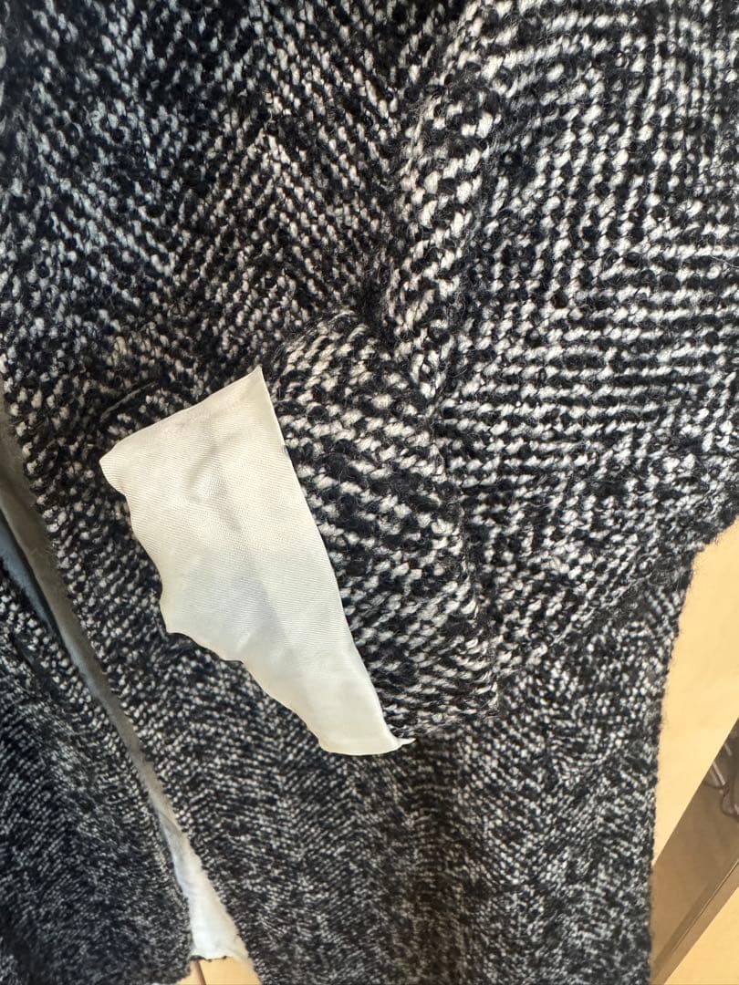 マッキントッシュフィロソフィー　ツイード　ロングコート　ビッグシルエット　M