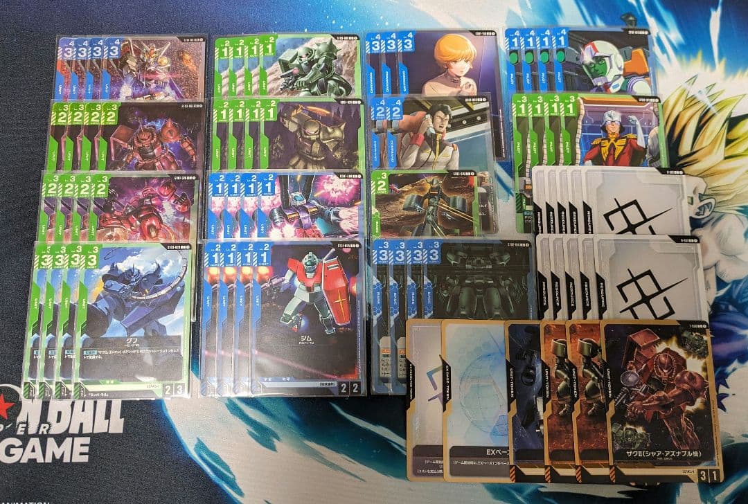 【匿名配送＆ガチ構築】ガンダム GCG 青緑ジオン 青緑アグロ 構築済みデッキ