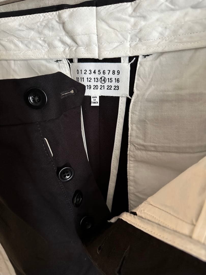 Maison Margiela メゾンマルジェラ 14 ブラック　チノパン