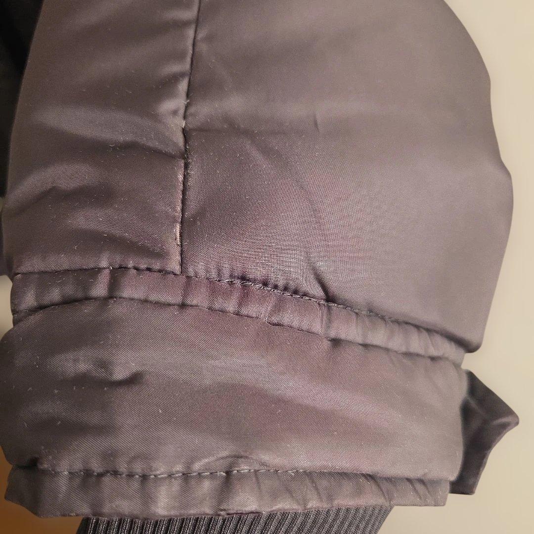 バーバリーブラックレーベル タヌキ毛 ダウンジャケット XL 黒 クリーニング済