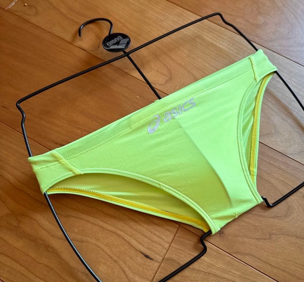 【美品】asics ハイドロCD AMA87T 蛍光イエロー SS 競パン