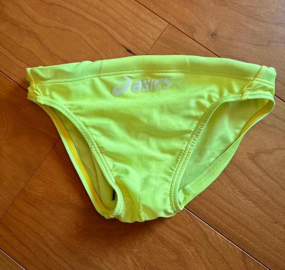 【美品】asics ハイドロCD AMA87T 蛍光イエロー SS 競パン