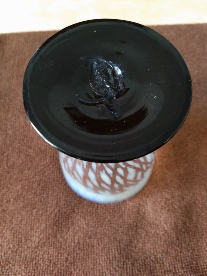 ###和ガラス氷コップ大正昭和レトロモダン美品1点物###