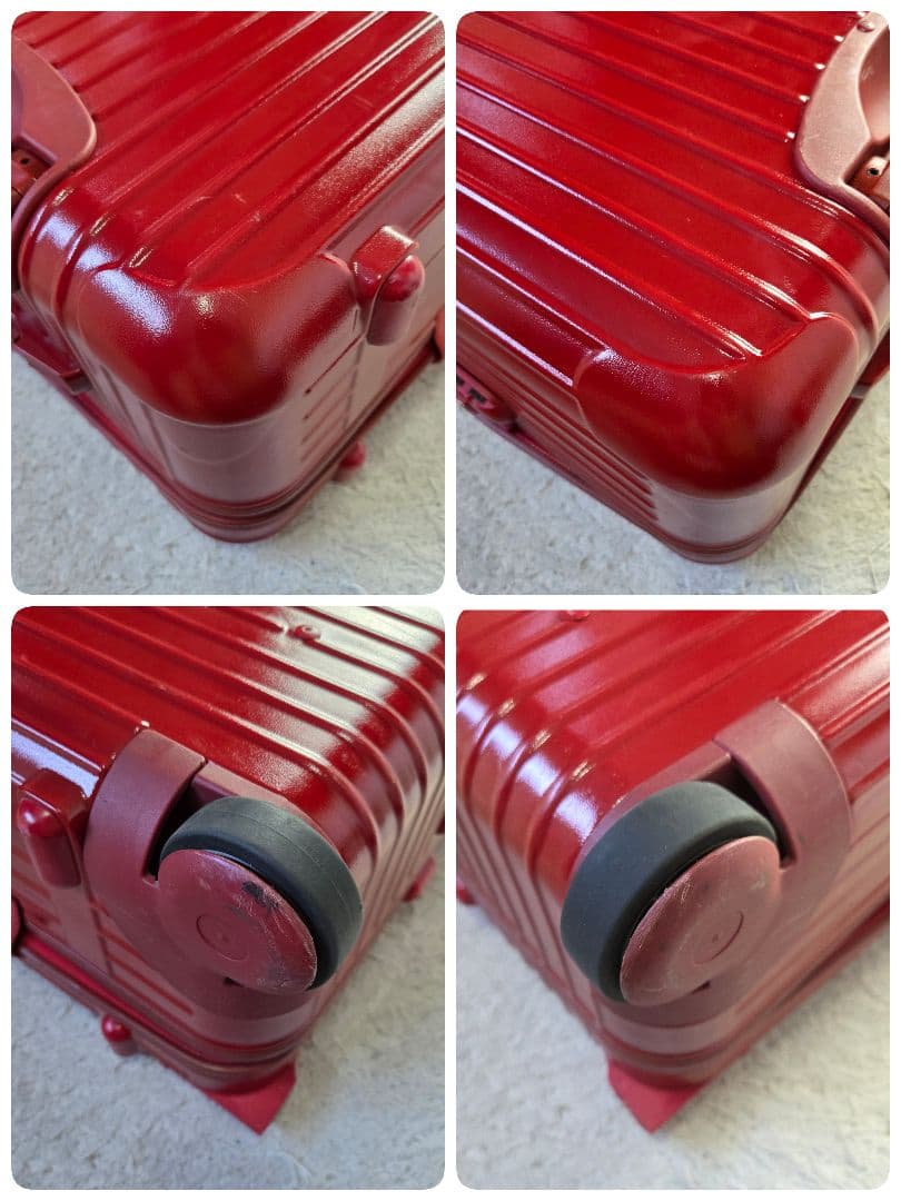 美品 希少 RIMOWA サルサ 63L キャリーケース レッド 855.63
