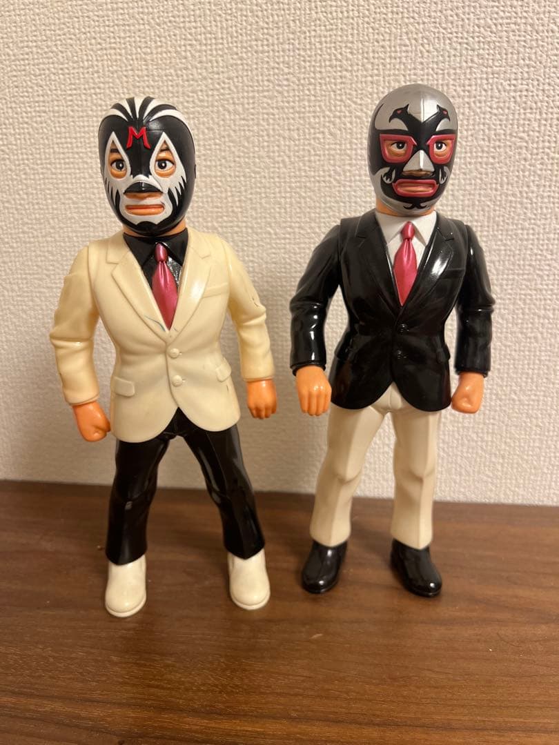 ミルマスカラス　ドスカラス　2体セット ソフビ　マルサン限定　プロレス　マスク