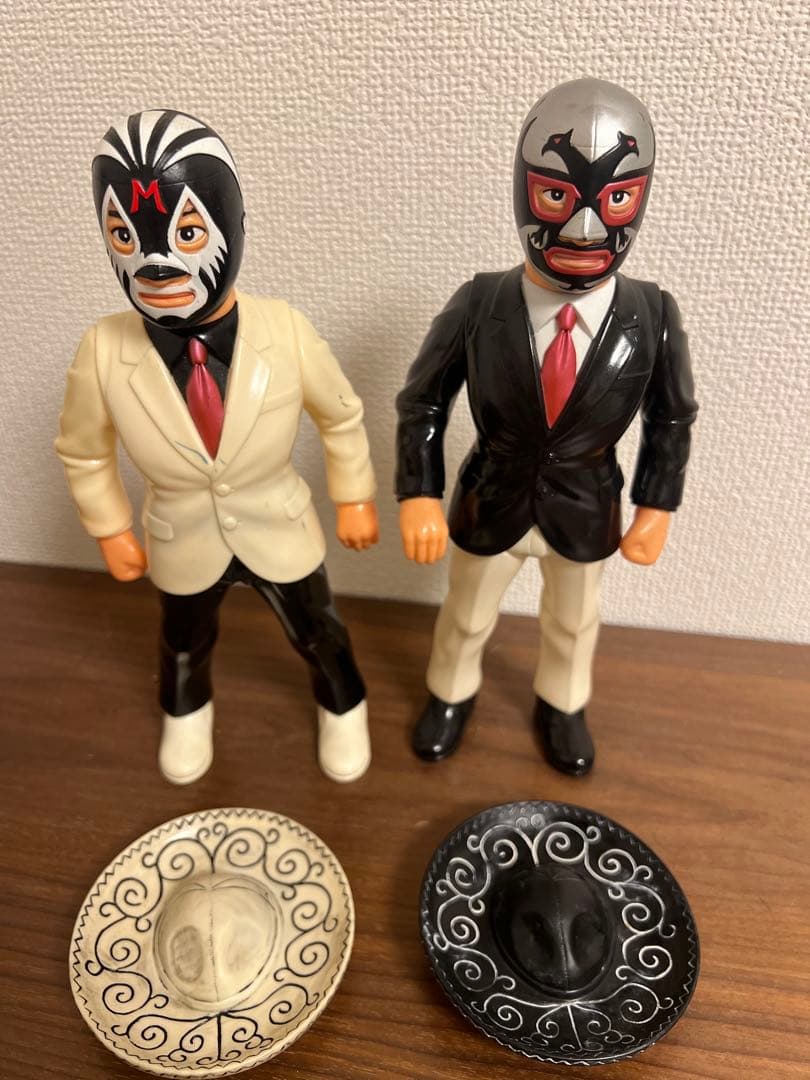 ミルマスカラス　ドスカラス　2体セット ソフビ　マルサン限定　プロレス　マスク