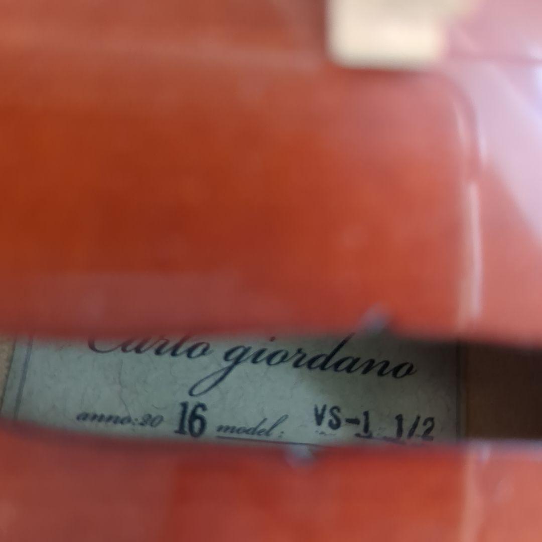 カルロジョルダーノ　2016年製　VS-1 子ども用バイオリン　1/2サイズ