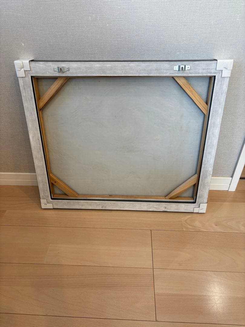 油彩額縁「星月夜」　黒フレーム付き