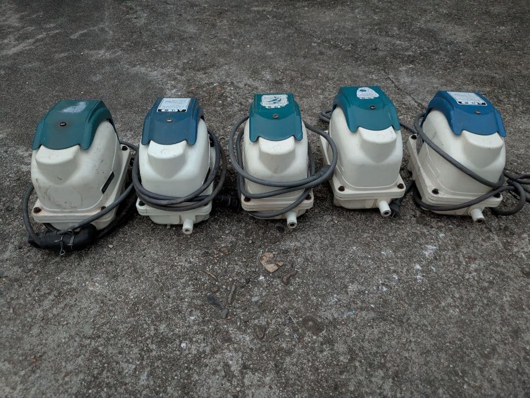 ジャンク①5台セット　 エアーポンプ テクノ高槻 XP-80 風量80L/min