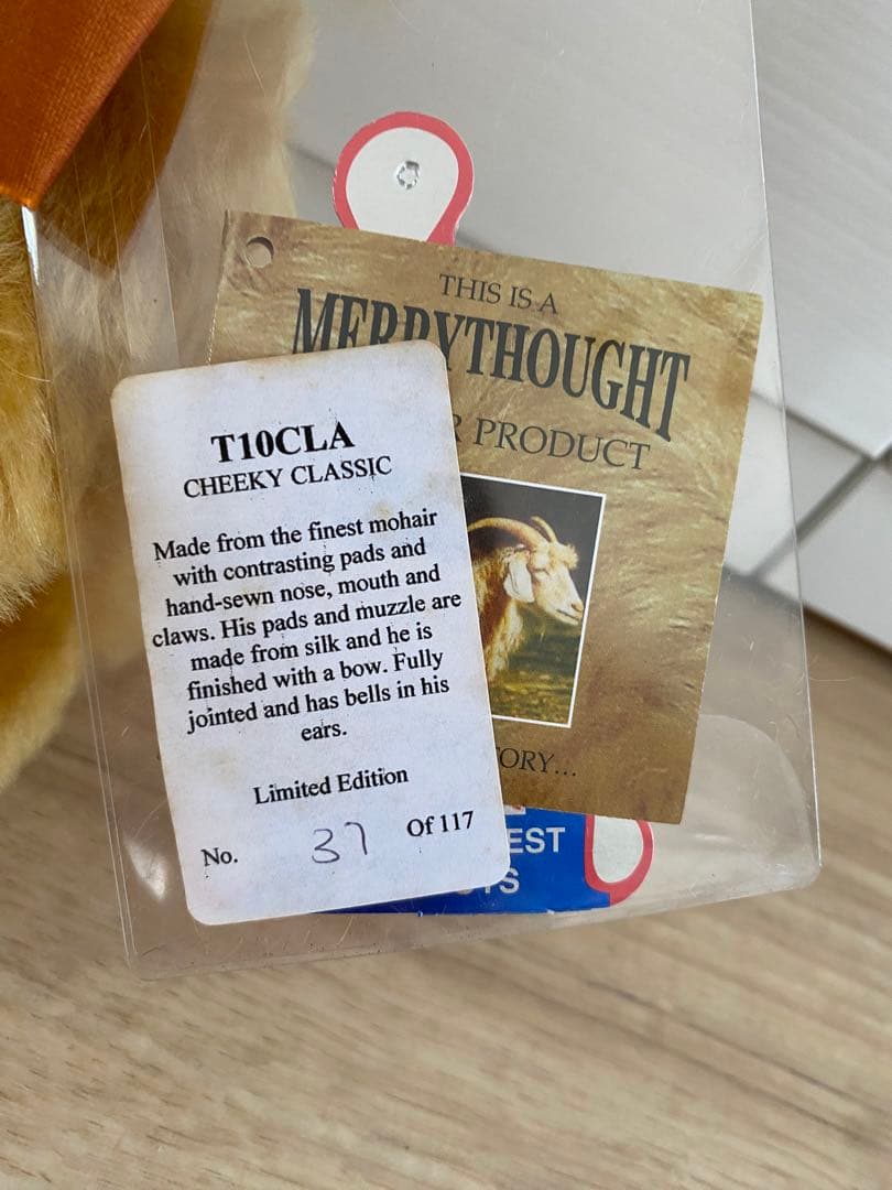 メリーソート テディベア チーキークラシック10インチ(約25cm)