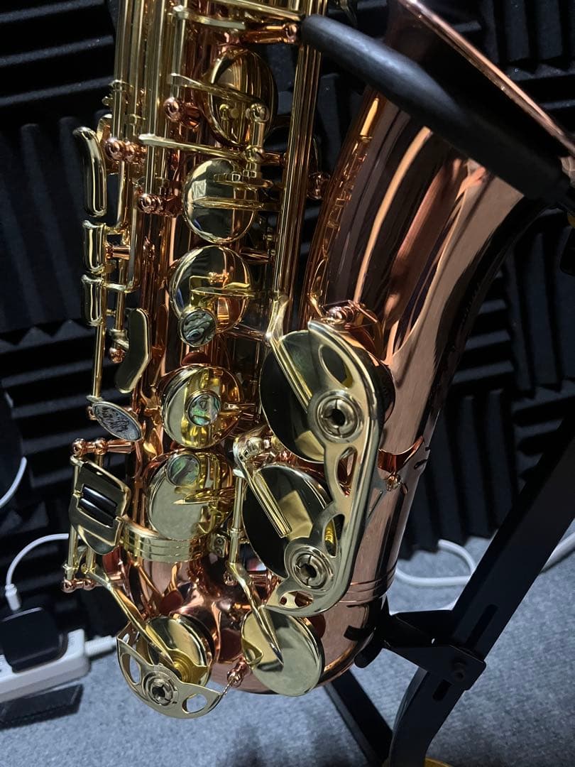 【新品】アルトサックス 銅メッキ クリアラッカー仕上げ